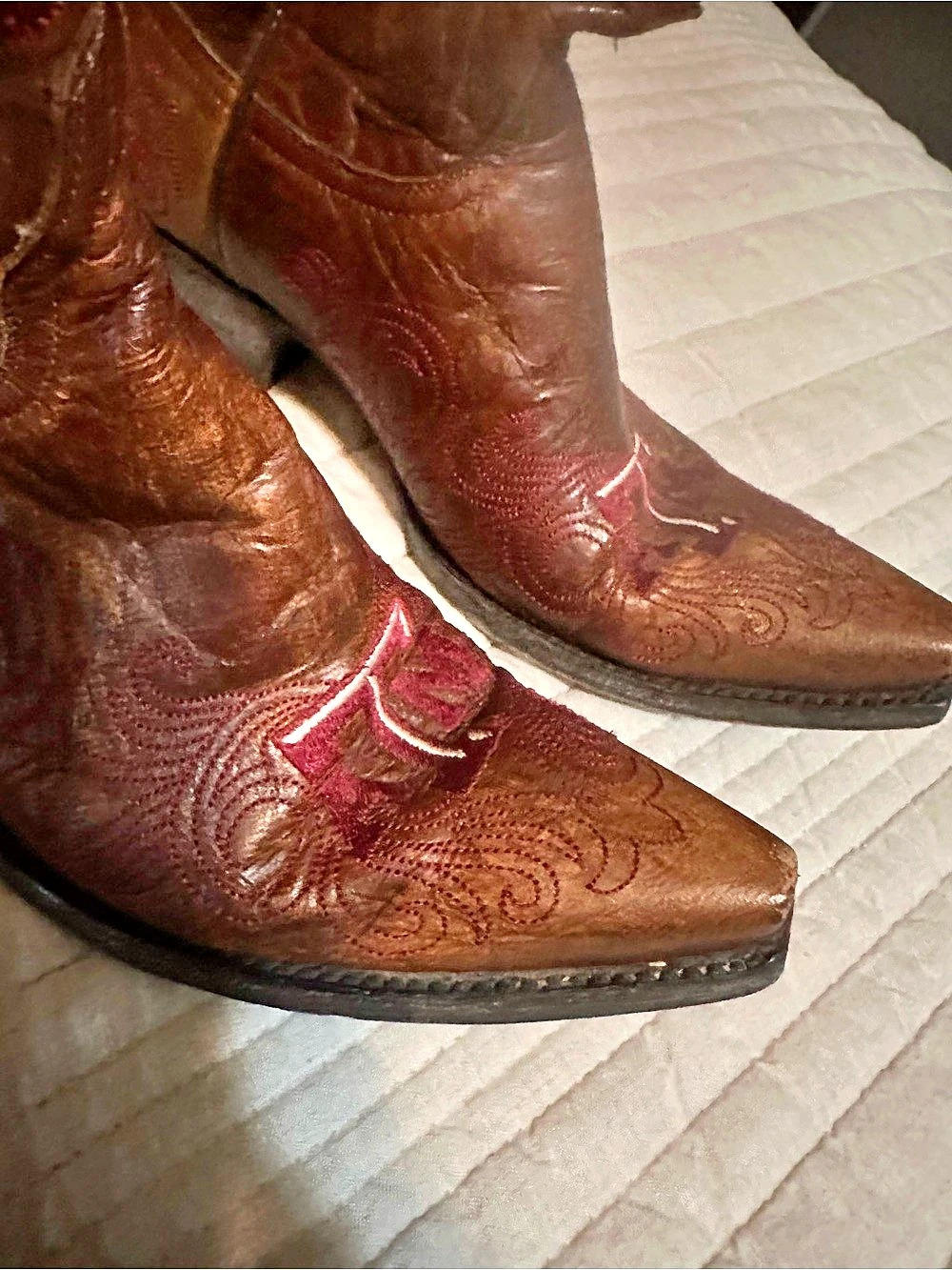 Gameday Boots Texas A&M Aggies Women's Brown Western Boots Brown Heeled Boots - Picture 2 of 5